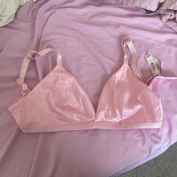 Victorias Secret Triangle Satin Bralette - Picture 1 of 6